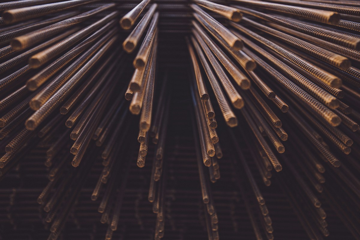Metal bars and industrial raw materials